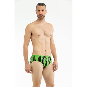 Moschino Bicolor Polyamide Swim Briefs