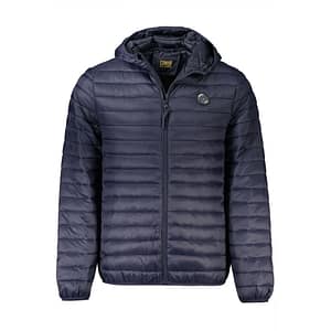 Cavalli Class Blue Polyamide Shell Jacket