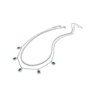 ALDO Green Elastane Necklace