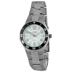 JUSTINA Silver Stainless Steel Dress Watch