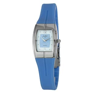 JUSTINA Blue Rubber Dress Watch