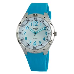 JUSTINA Blue Rubber Dress Watch