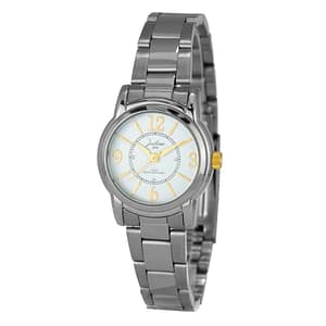 JUSTINA Silver Stainless Steel Dress Watch