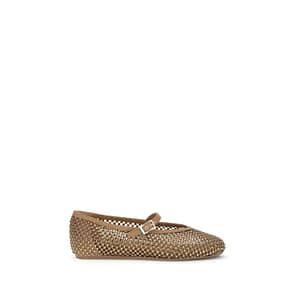 LE SILLA Brown Nylon Ballet Flats