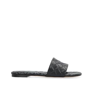 Bottega Veneta Black Lamb Leather Mules