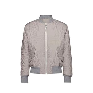 Salvatore Ferragamo Gray Polyester Bomber