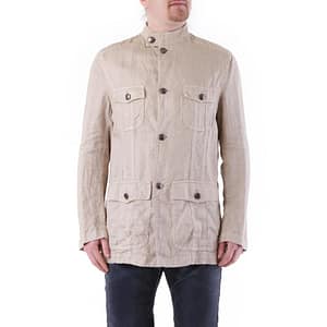 Husky Beige Linen Coat