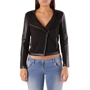 Met Black Viscose Biker Jacket