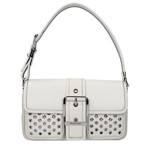 Michael Kors White Leather Shoulder Bag