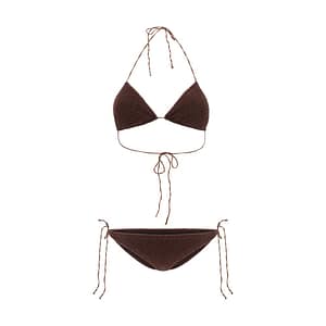 Oséree Brown Elastane Bikini