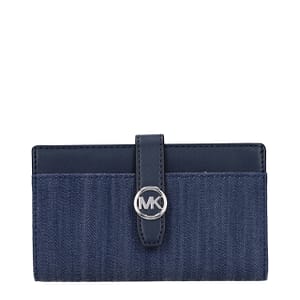 Michael Kors Blue Fabric Wallet