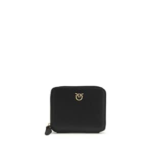 PINKO Black Calf Leather Bos Taurus Wallet