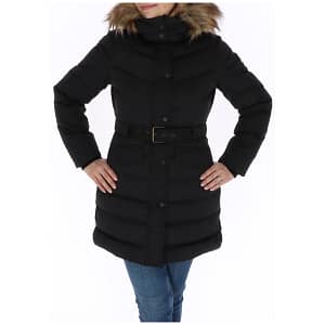 Pepe Jeans Black Polyester Coat
