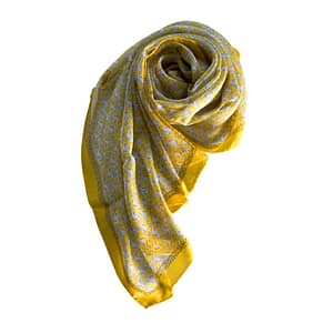 Borbonese Yellow Silk Women Scarf
