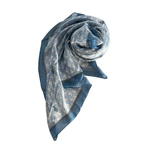 Borbonese Blue Silk Women Scarf