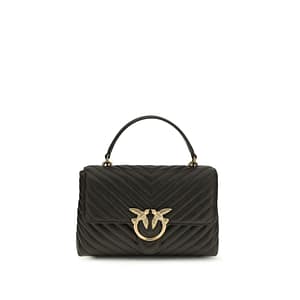 PINKO Bicolor Calf Leather Bos Taurus Handbag