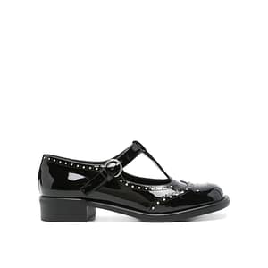 Miu Miu Black Calfskin Ballet Flats