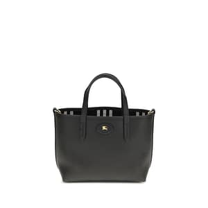 Burberry Black Calf Leather Bos Taurus Shoulder Bag
