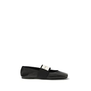 Givenchy Black Lamb Ovis Aries Aries Ballet Flats