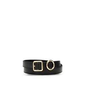 Jacquemus Black Calf Leather Bos Taurus Regular Belt