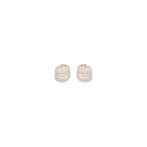 Self-Portrait Gold Brass Earrings