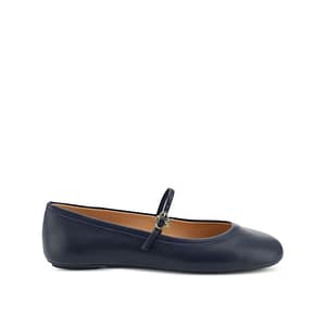 Gianvito Rossi Blue Fabric Ballet Flats