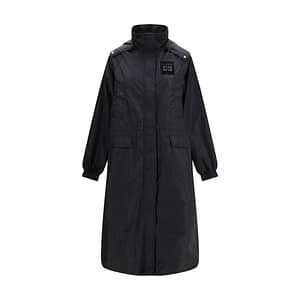 Ganni Black Nylon Coat