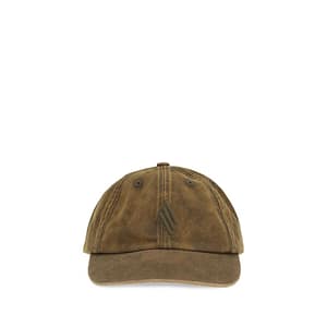 The Attico Brown Cotton Cap (Baseball Hat)