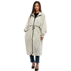 Patrizia Pepe Gray Polyamide Full-Length Jacket