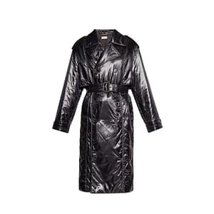 Saint Laurent Black Polyamide Coat
