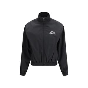 Balenciaga Black Cotton Shell Jacket