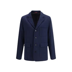 Gucci Blue Cotton Coat