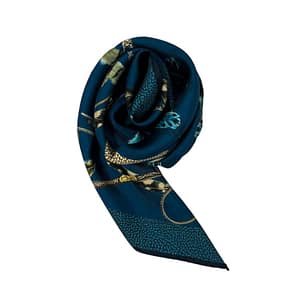 Borbonese Blue Silk Women Scarf