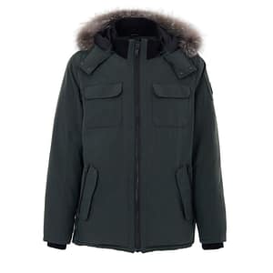 Moose Knuckles Green Nylon Parka