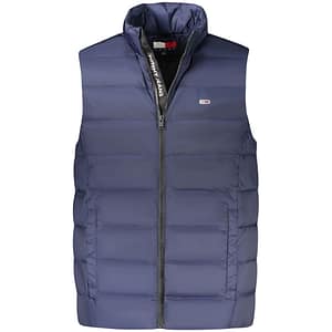 Tommy Hilfiger Blue Nylon Men's Sleeveless Jacket