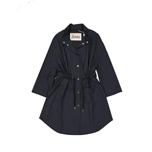 Herno Black Polyamide Coat