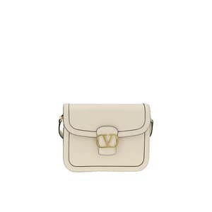 Valentino Garavani White Leather Shoulder Bag