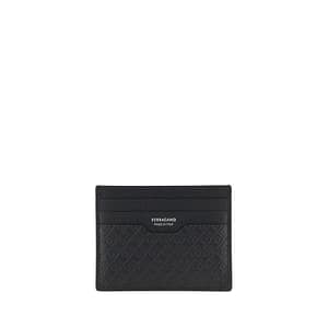 Ferragamo Black Calf Leather Bos Taurus Wallet