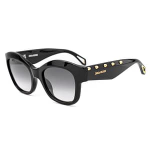 Zadig & Voltaire Black Acetate Sunglasses