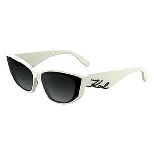 Karl Lagerfeld White Acetate Sunglasses