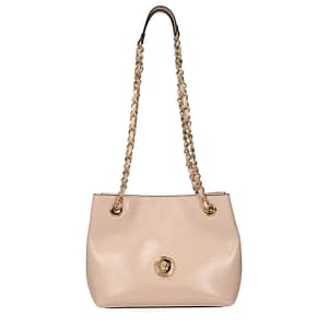 Versace Pink Leather Shoulder Bag