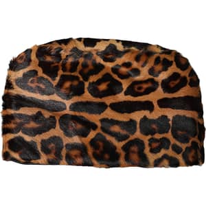 Dolce & Gabbana Brown Leopard Fur Women Bucket Capello Hat