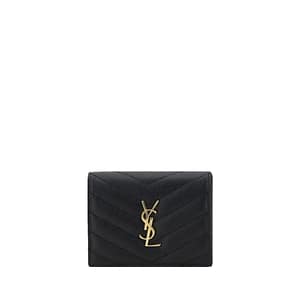Saint Laurent Black Lamb Ovis Aries Aries Wallet
