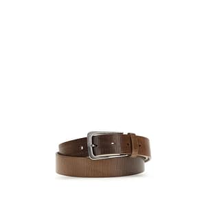 Brunello Cucinelli Brown Calf Leather Bos Taurus Regular Belt