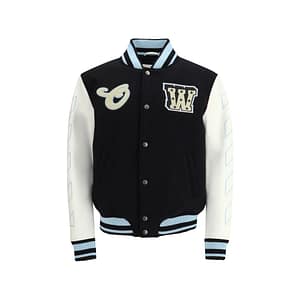Off-White Black Wool Bomber