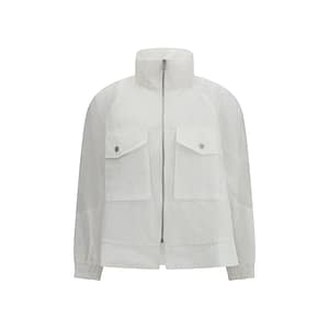 PINKO White Polyester Shell Jacket