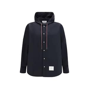 Thom Browne Black Polyamide Shell Jacket