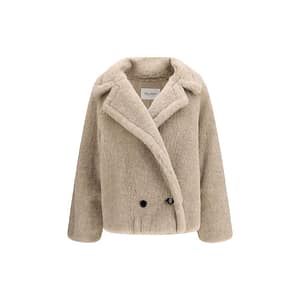 Max Mara Beige Alpaca Vicugna Pacos Coat