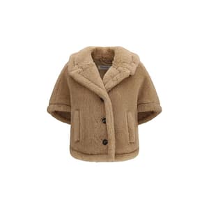 Max Mara Beige Alpaca Vicugna Pacos Coat