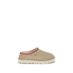 UGG Beige Calf Leather Bos Taurus Mules